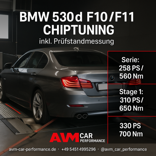 BMW 530d F10/F11 Chiptuning – Mehr Leistung, mehr Fahrspaß
